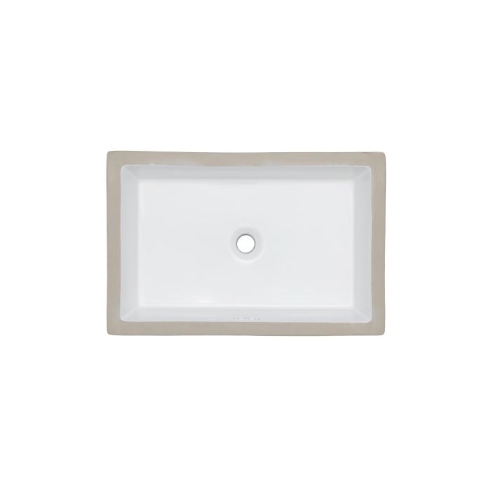 Oasis- Tideway Large UM Rectangular Vitreous China Sink 24x15.5x6.5 OD 21.5x13 ID